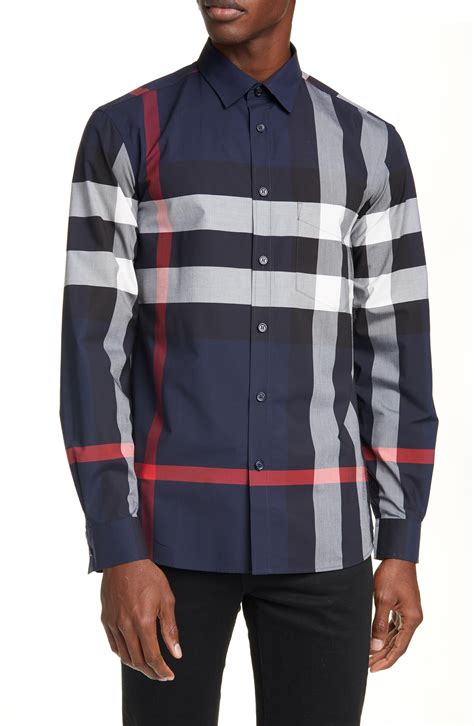 burberry plaid dress shirt|burberry tee shirts men.